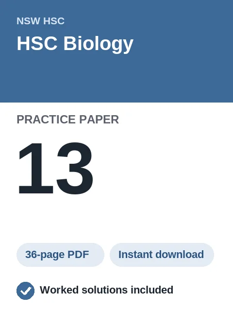 HSC Biology Practice Paper 13