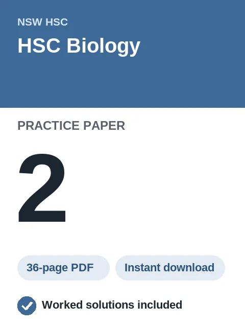 HSC Biology Practice Paper 2