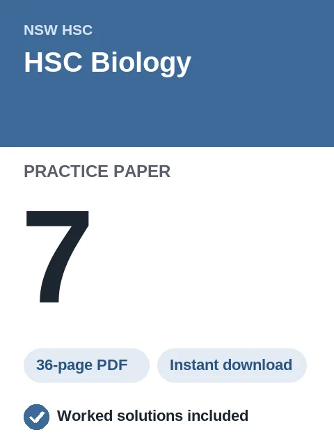 HSC Biology Practice Paper 7