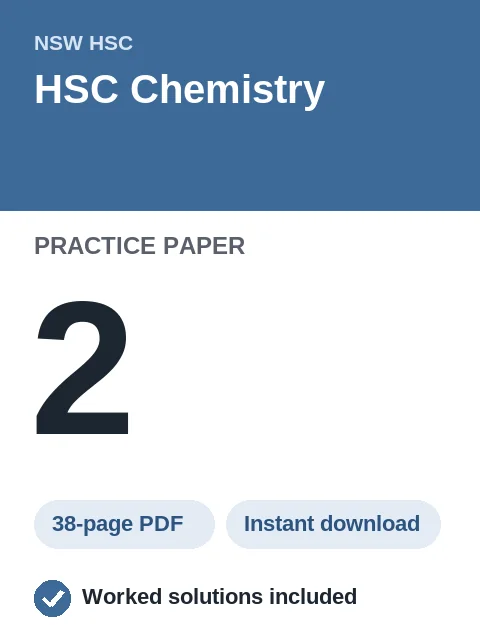 HSC Chemistry Practice Paper 2