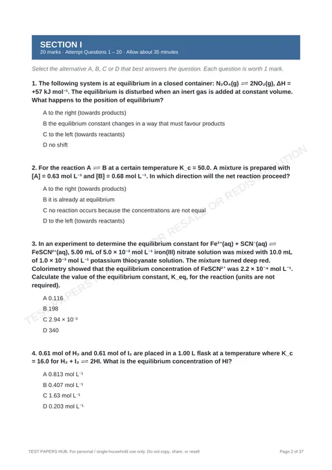 Questions preview