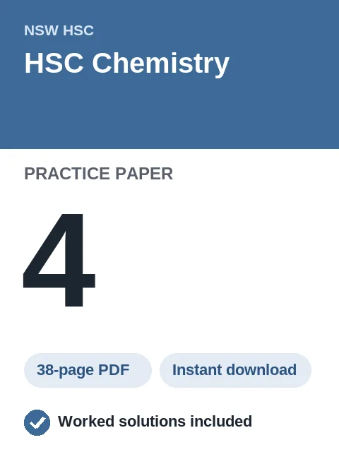 HSC Chemistry Practice Paper 4