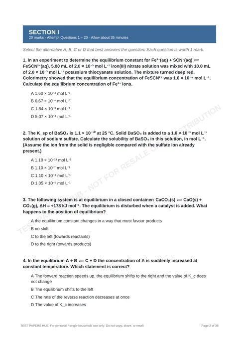Questions preview