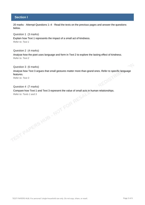 Questions preview