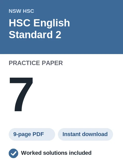 HSC English Standard 2 Practice Paper 7