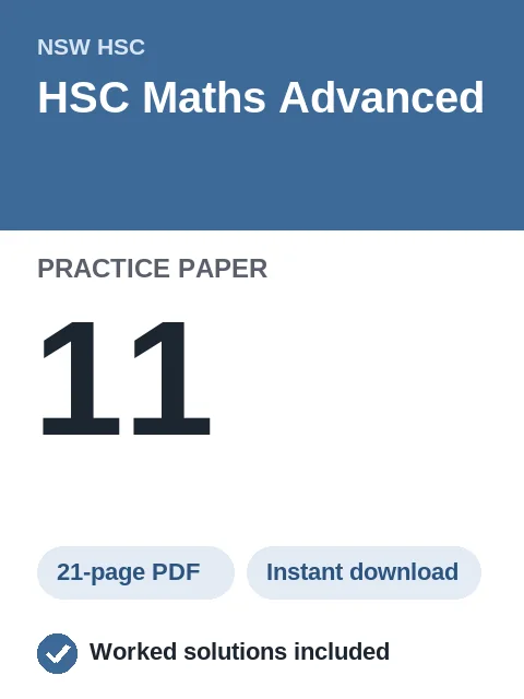 HSC Maths Advanced Practice Paper 11