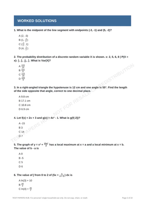 Questions preview