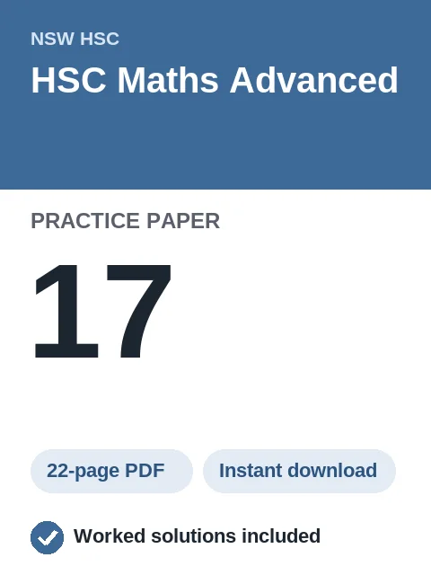 HSC Maths Advanced Practice Paper 17
