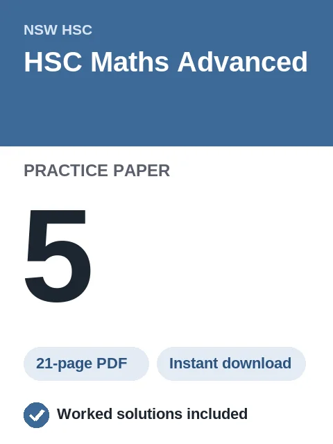 HSC Maths Advanced Practice Paper 5