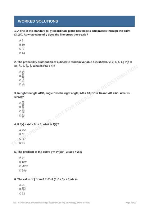Questions preview
