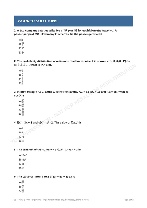 Questions preview