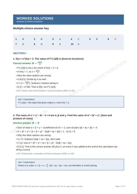 Solutions preview