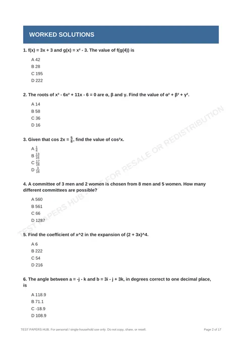 Questions preview