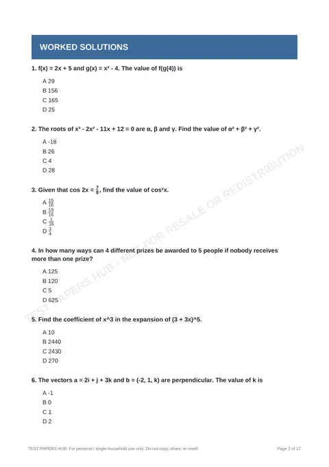 Questions preview