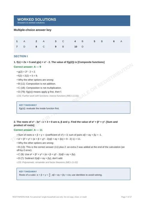 Solutions preview