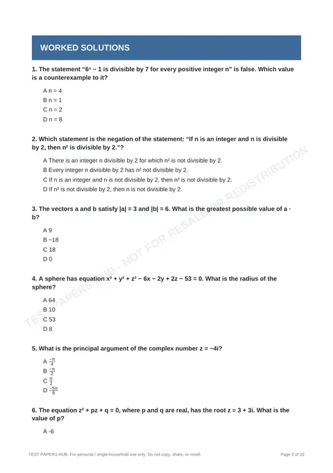 Questions preview