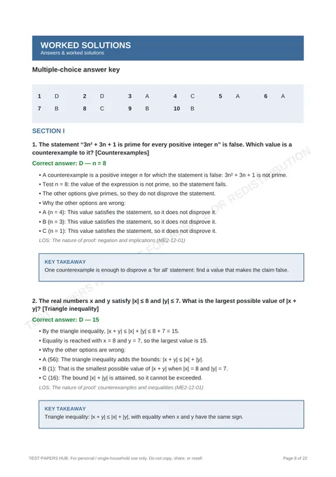 Solutions preview