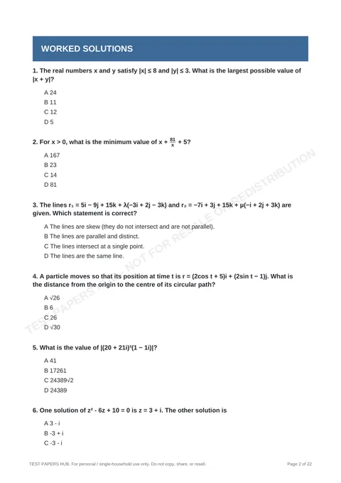 Questions preview