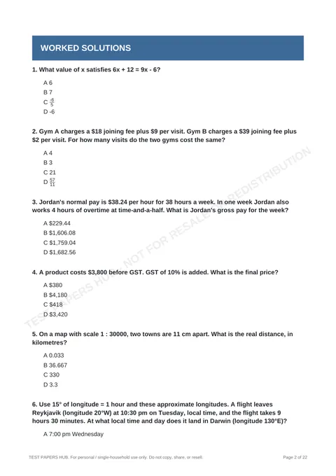 Questions preview