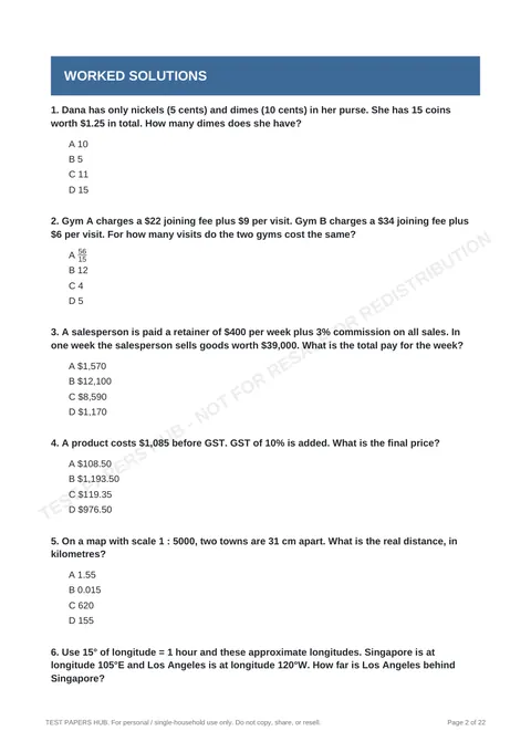Questions preview