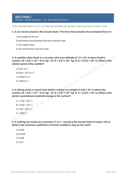 Questions preview