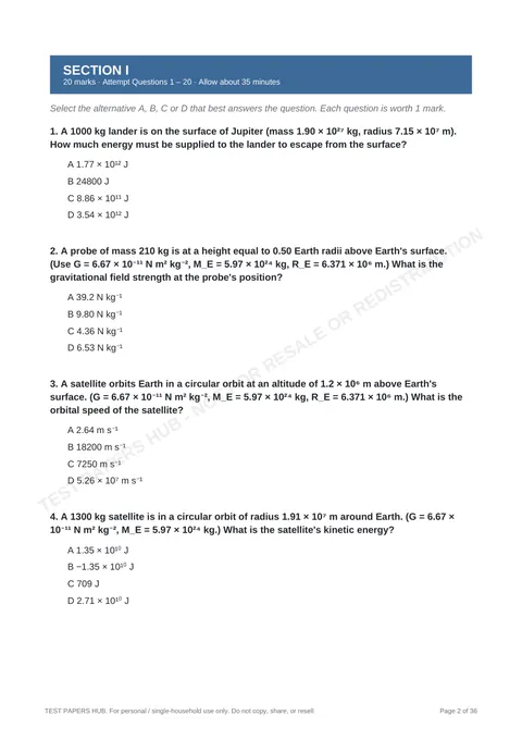 Questions preview