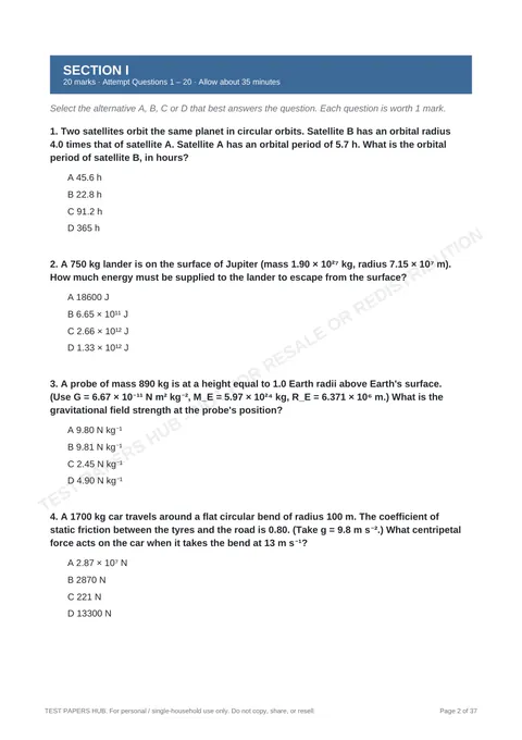Questions preview