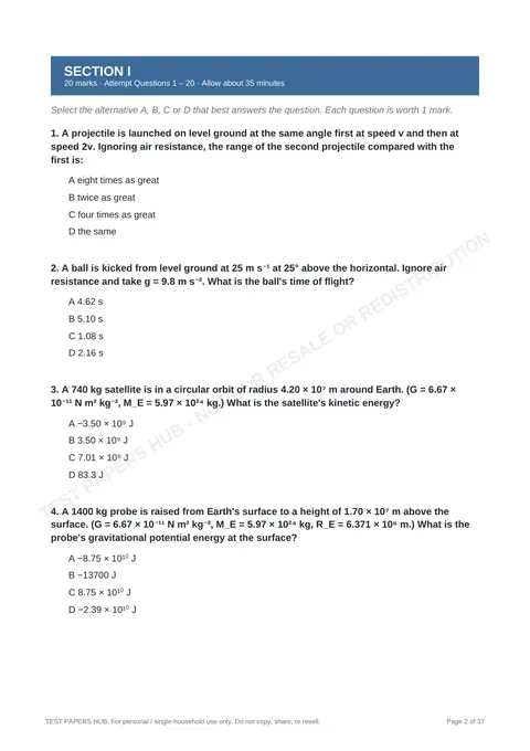Questions preview
