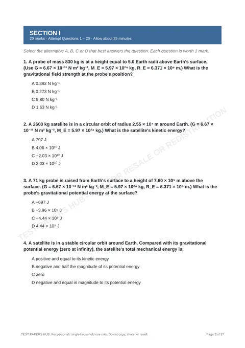 Questions preview