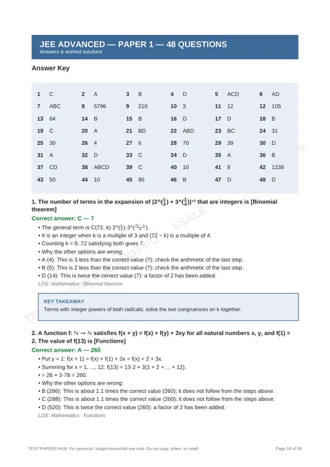 Solutions preview