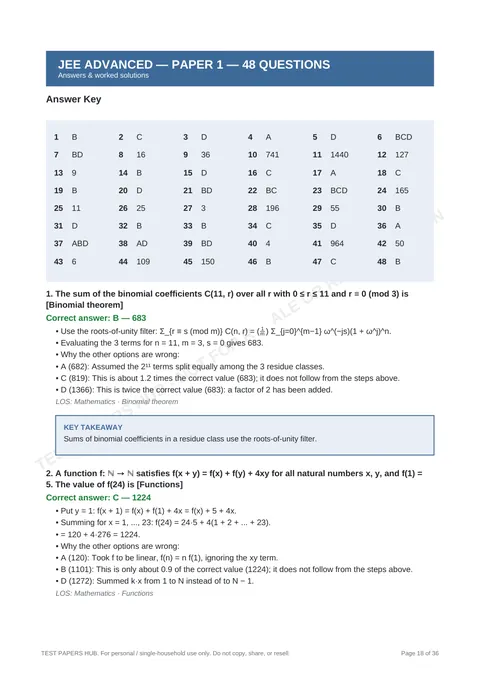 Solutions preview