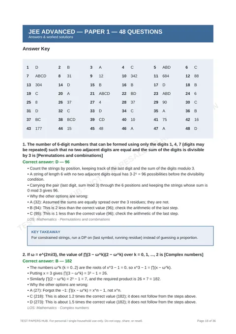 Solutions preview