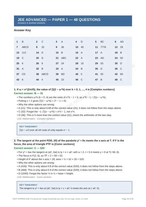 Solutions preview