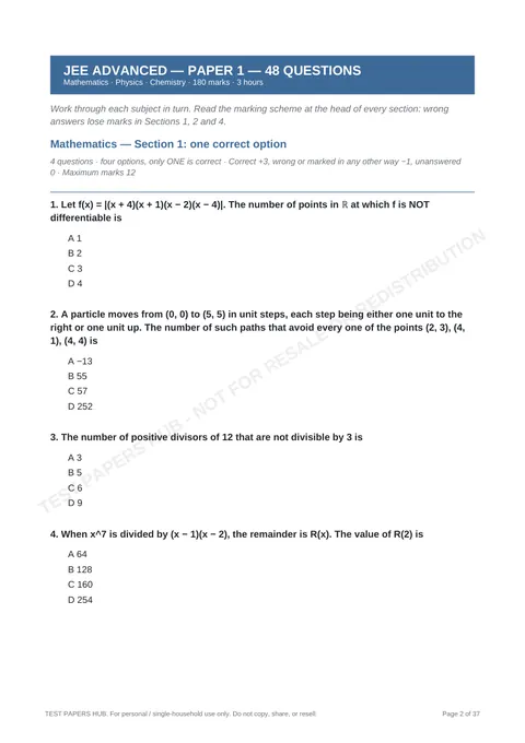 Questions preview