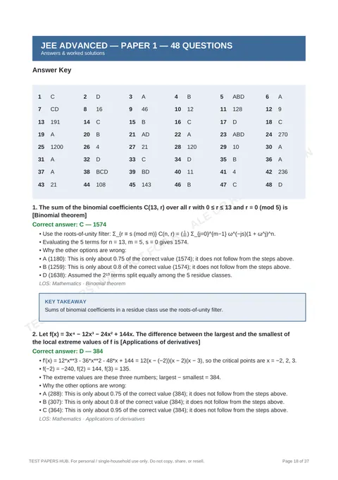 Solutions preview