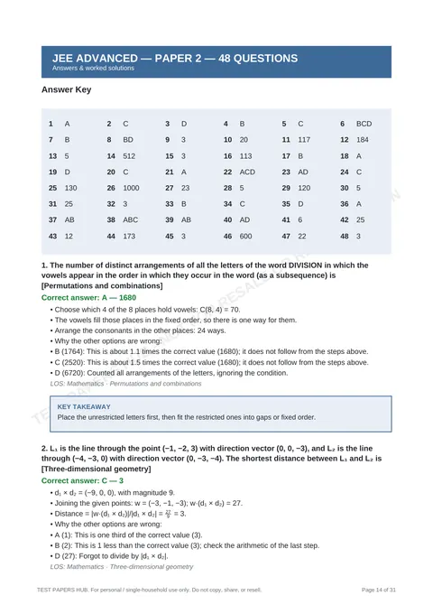 Solutions preview