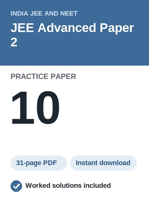 JEE Advanced Paper 2 Practice Paper 10