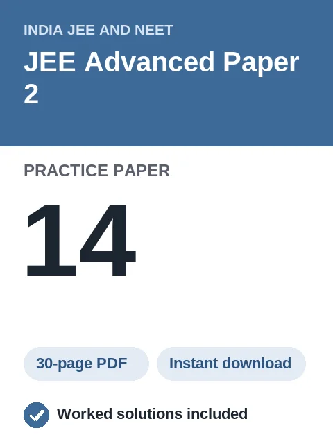 JEE Advanced Paper 2 Practice Paper 14