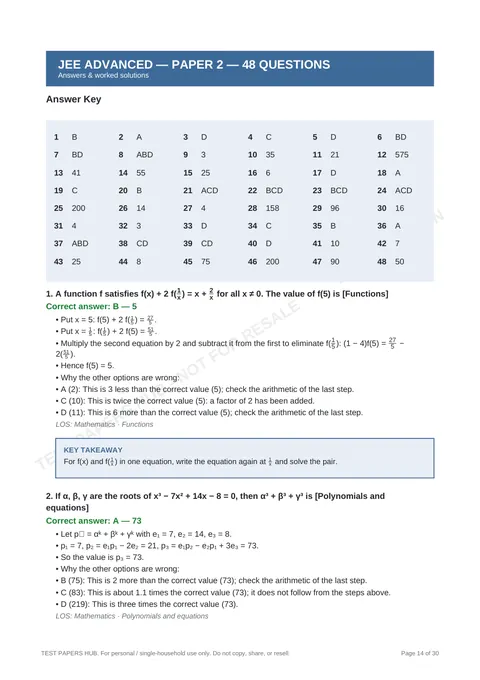 Solutions preview
