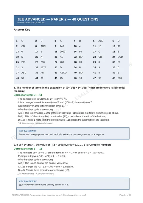 Solutions preview