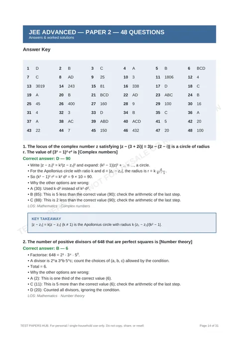 Solutions preview