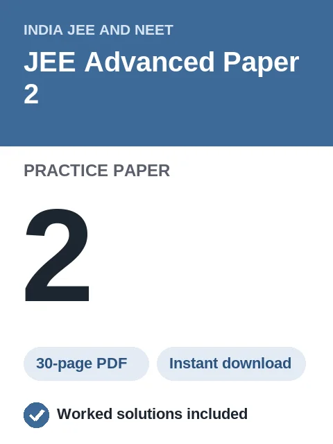JEE Advanced Paper 2 Practice Paper 2