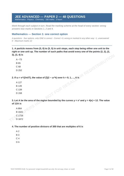 Questions preview