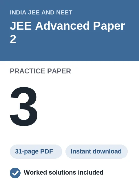 JEE Advanced Paper 2 Practice Paper 3
