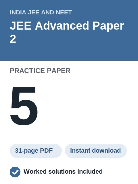 JEE Advanced Paper 2 Practice Paper 5