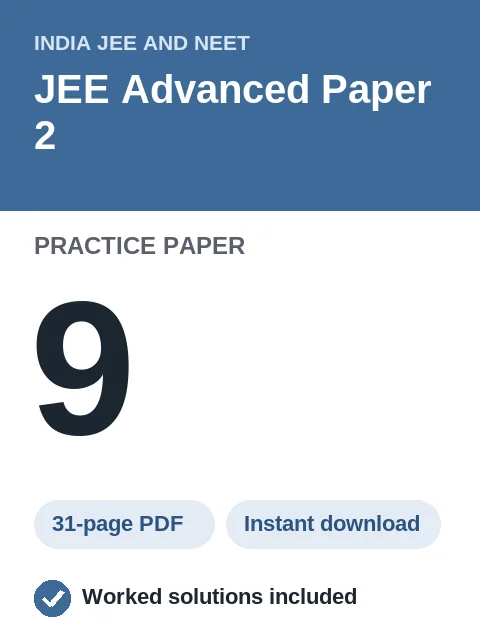 JEE Advanced Paper 2 Practice Paper 9