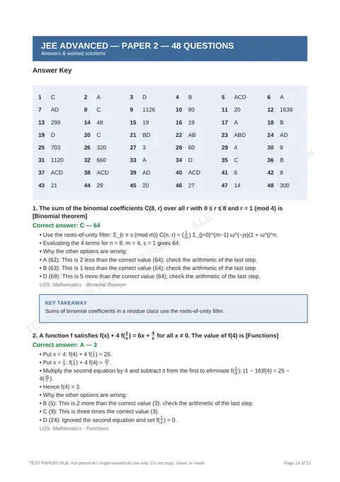 Solutions preview