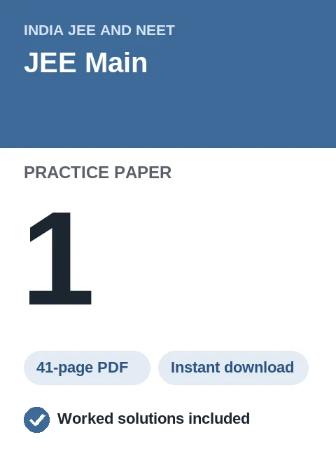 JEE Main Practice Paper 1
