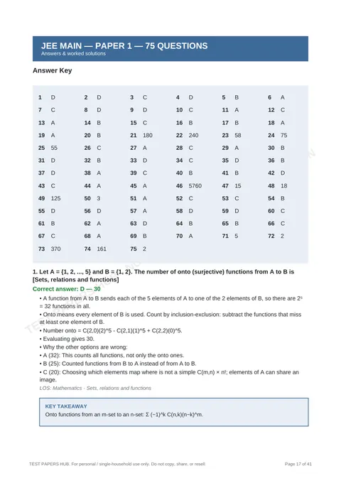 Solutions preview