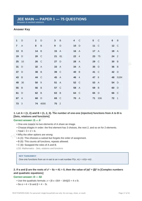 Solutions preview